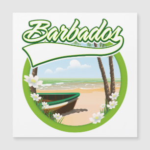 Invitation Magnétique logo de voyage à la Barbade