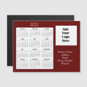 Invitation Magnétique Logo d'entreprise - Calendrier de l'appréciation d (Devant / Derrière)