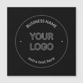 Invitation Magnétique Logo modifiable Remplacement et nom de l'entrepris (Devant)