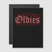 Invitation Magnétique Lowrider Rim Oldies Old School Oldies (Devant / Derrière)