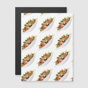 Invitation Magnétique Mangez plus de plantes frais motivation salade let