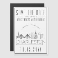 Mariage à Charleston | Faire part stylisé avec la