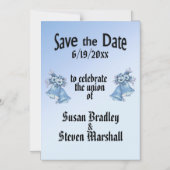 Invitation Magnétique Mariage Bells Enregistrer la date (Recto)