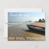 Invitation Magnétique Mariage de destination Enregistrer l'aimant de dat (Recto)