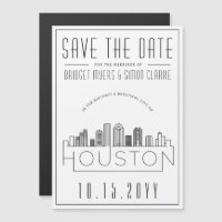 Mariage de Houston | Skyline stylisée Enregistrer 