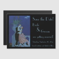Mariage de jeunes mariés Art Déco Vintage Enregist