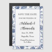Invitation Magnétique Mariage de la côte bleue (Devant / Derrière)