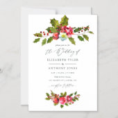 Invitation Magnétique Mariage de Noël (Recto)