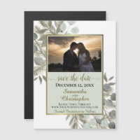 Mariage de Pine Eucalyptus Enregistrer la date Pho