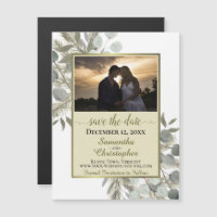 Mariage de Pine Eucalyptus Enregistrer la date Pho