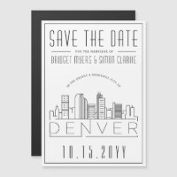 Mariage Denver | Skyline stylisée Enregistrer la d
