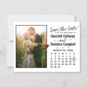 Invitation Magnétique Mariage Enregistrer la date N'importe quel mois Ca (Recto)