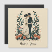 Invitation Magnétique Mariage Eternal Embrace (Devant / Derrière)