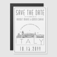 Mariage italien | Skyline stylisée Enregistrer la 
