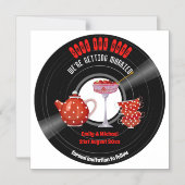 Invitation Magnétique Mariage Magnétique Enregistrer La Date Tea Party E (Recto)