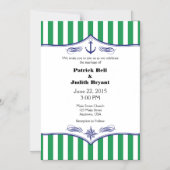 Invitation Magnétique Mariage magnétique magnétique blanc vert invite (Recto)