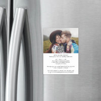 Mariage Moderne Décontracté Tout-En-Un QR RSVP Pho