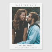 Invitation Magnétique Mariage photo simple Enregistrer la date (Devant)