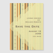 Invitation Magnétique Mariage Rétro Inspiré du Moderne de Milieu de Sièc (Devant)