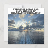 INVITATION MAGNÉTIQUE MARQUE DE PORTE DE NAVIRE DE CROISIÈRE PRÉVISIONS (Recto)