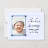 Invitation Magnétique Merci moderne POUR VENIR ! Aimant cadeau de baptêm (Recto)