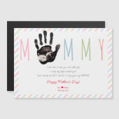 Invitation Magnétique Message de l'échographie du bébé 1er anniversaire  (Devant / Derrière)