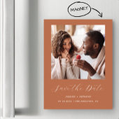 Invitation Magnétique Mini script photo en terre cuite