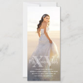 Invitation Magnétique Mis XV Años Sauvez la date Chic Quinceañera Photo (Recto)