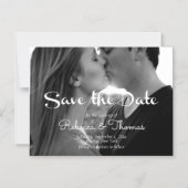 Invitation Magnétique Moderne, Sauvegarder La Date, Typographie, Personn (Recto)