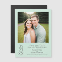 Moderne Simple Mariage Sauvegarder la Date Photo M