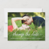 Invitation Magnétique Modifier la photo extérieure en blanc de date (Recto)