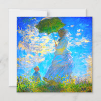 Monet Woman avec un parasol