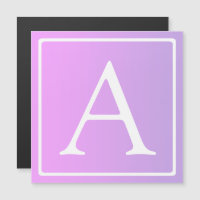 Monogramme simple | Ombre subtil rose/violet