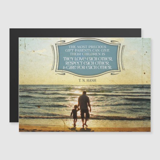 Invitation Magnétique Most Precious Gift Parents Can Give (Devant / Derrière)