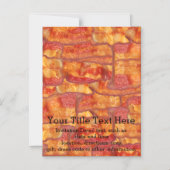 Invitation Magnétique Motif Arrière - plan Bacon (Recto)