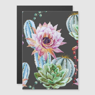 Invitation Magnétique Motif Big Cactus