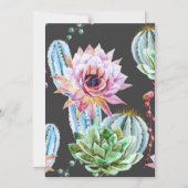 Invitation Magnétique Motif Big Cactus (Recto)