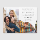 Invitation Magnétique New Orleans Photo Wedding Save The Date (Devant)