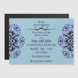 Invitation Magnétique Nous gagnons ensemble le mariage invitant à la con