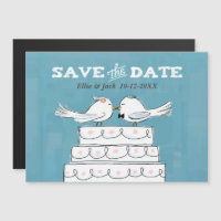 Oiseaux de l'amour sur gâteau de mariage, retenez