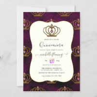 Invitation magnétique Old Gold Elegance pour Quinc