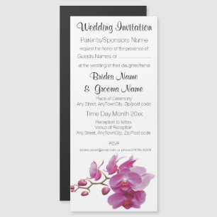 Invitation Magnétique Orchidées Packages Mariages bon marché ensembles d