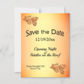 Invitation Magnétique Ouverture du théâtre de nuit Enregistrer la date (Recto)