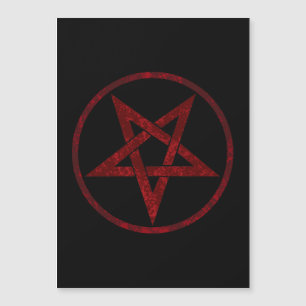 Invitation Magnétique Pentagram Red Devil