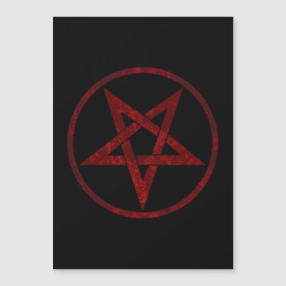 Invitation Magnétique Pentagram Red Devil