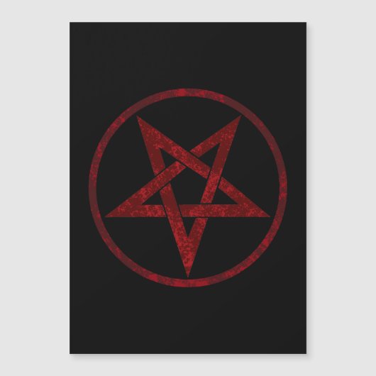Invitation Magnétique Pentagram Red Devil (Devant)