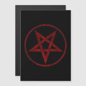 Invitation Magnétique Pentagram Red Devil (Devant / Derrière)