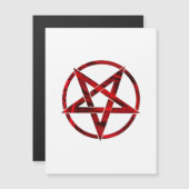 Invitation Magnétique Pentagram Red Devil (Devant / Derrière)