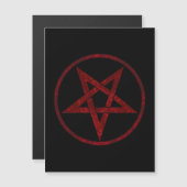 Invitation Magnétique Pentagram Red Devil (Devant / Derrière)