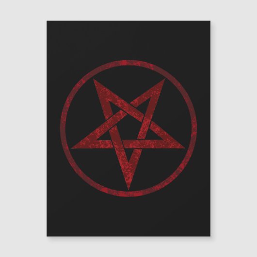 Invitation Magnétique Pentagram Red Devil (Devant)